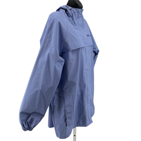 Columbia Sportswear Rain Jacket WMNS M Light Purple Waterproof Hooded Snap Zip - Picture 2 of 9